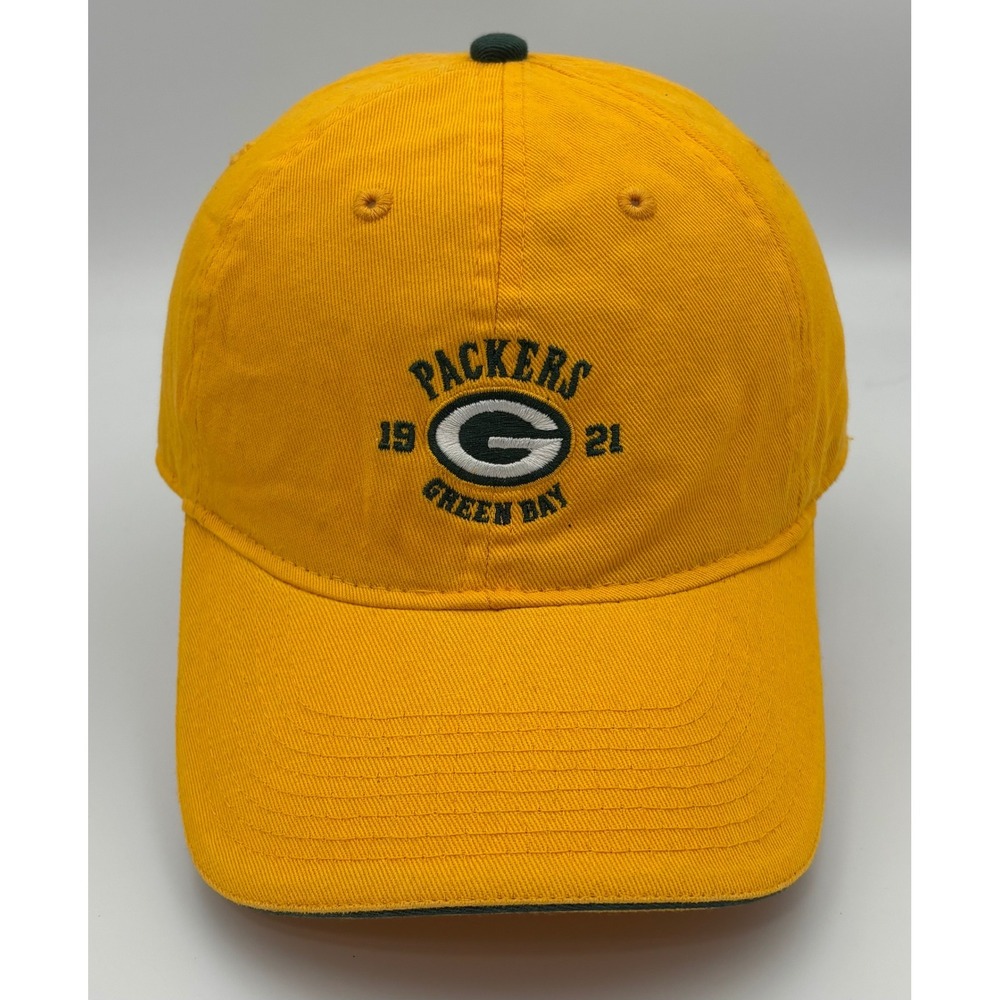 Reebok Men OSFM Hat Yellow‎ Green Bay Packers NFL Gridiron Classic
